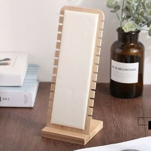 Exquisite Desktop Jewelry Display Stand White Necklace Holder Organizer