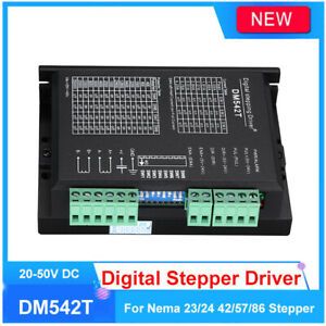 Digital DM542T Stepper Motor Controller 1.0-4.2A 20-50VDC For Nema 42/57