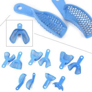 5 Pairs Dental Supplies Plastic-Steel Impression Trays Autoclavable