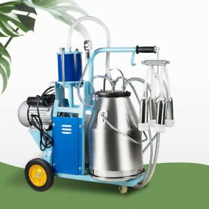 New Electric Milking Machine, Milker Machine 25L, Cow Milking Machine w/ Bucket