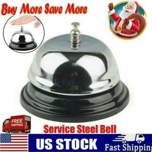 Restaurant Hotel Kitchen Service Steel Bell Ring Reception Desk Call Ringer NEW