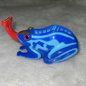 Blue Ceramic Resin Frog Tape Dispenser Office Supplies-Home Desk Decor RARE