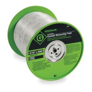 GREENLEE 435 Measuring Tape,Conduit,3000 Ft x 3/16 In 