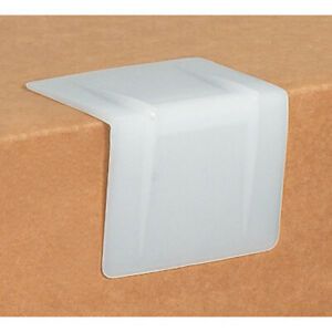 2 1/2&#034; x 2&#034; - White Plastic Strap Guards - 1000 Per Case
