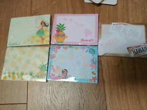 Lot 5 Hawaiian Aloha Stick &#039;N Notes 50 sheets, rainbow flag, pineapple, post it