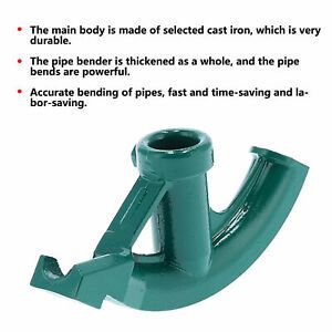 Wire Pipe Bender Manual Tube Bending Tool 3/4in Tube Bender Repair Set Cast Iron