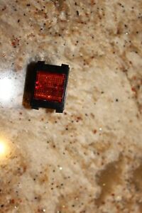 ONE Unbranded/Generic Amber Illuminated Rocker Switch RTL80X1  NOS