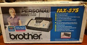 Brother Fax-575 Personal Mini Small Fax Phone Copier NEW OPEN BOX Complete
