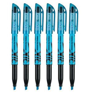 Pilot FriXion Light Erasable Highlighters, Chisel Tip, Blue Ink, 6 Count