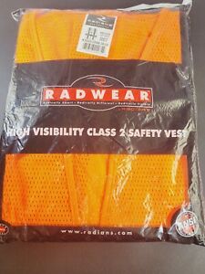 Radians High-Visibility Safety Vest Orange SV24-2Z0M 3X/5X Class 2 Level 2