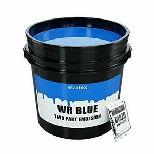 Ecotex WR-Blue Water Resistant Textile Diazo Screen Printing Emulsion Gallon ...