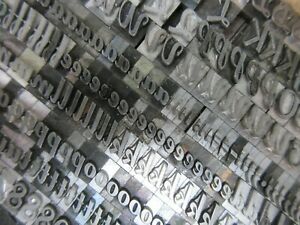 Letterpress Lead Type 24 Pt. Stylescript     F37