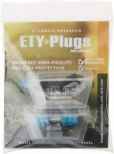 Etymotic Research ER20 High-Fidelity Earplugs - Standard &amp; Large Combo Pack