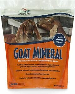 Manna Pro Goat Mineral|Made with Vitamins &amp; Minerals to Support Growth|8 Pounds