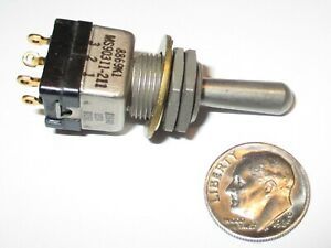 C-H/EATON  MIL-SPEC TOGGLE SWITCH DPDT C-OFF ON-OFF-ON  8869K1/ MS90311-211  NOS