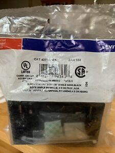 leviton  1G13LO Surface Mount Box  1.89” Single Gang Black  Cat 42777