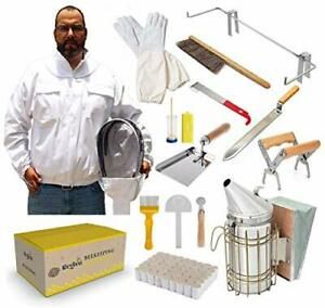 REGIVA Beekeeping Supplies - Beekeeping Tools Kit - Deluxe Beekeeper Starter ...