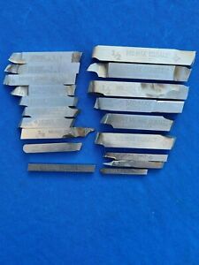 Lot of 19ea. Various Cleveland Tool Co. &#034;MoMax Cobalt&#034; Lathe Tool Bits - used