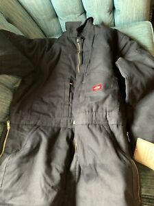 Dickies Quilted Coverall chest XL - Reg length black cotton duck - new with tags