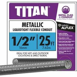 Southwire 1/2 In. x 25 Ft. Flexible Flexible Metal Conduit 55082621  - 1 Each