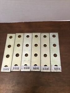 Thomas &amp; Betts ZX207 Splice Plate Fitting 4-Hole Lot Of 6