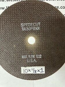 10 x 1/8 x 1 Cut Off Wheels