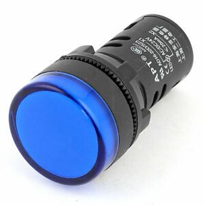 Blue LED Accident Electrical Indicator Pilot Light Lamp AC/DC 24V 20mA