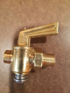 1/8&#034; NPT Brass Drain Valve Hit Miss Gas Oil Fuel Engine Motor USA