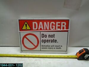 QTY=12: DANGER DO NOT OPERATE ACTIVATION WILL RESULT IN SEVERE INJURY OR DEATH