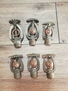 VINTAGE  LOT OF 6  HEADS MIXED LOT STAR SPRINKLER CORP SSU-2 AND ONE OTHER
