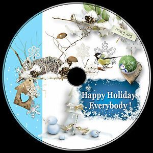 CHRISTMAS WINTER.png &amp; vector 1700+ best clip art ROYALTY-FREE DVD