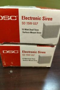 &#034;New in Box&#034; DSC Electric Siren SD 15W-ULF [ LOT of 2 ]