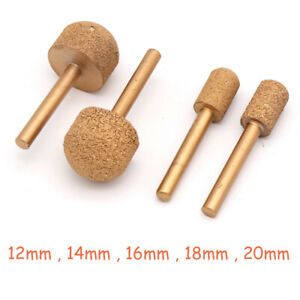 12mm-20mm Brazing Diamond Burr Dremel Grinding Polish Bit 1/4&#034; Shank 46 100 Grit