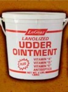 Vet Supply LeGear Udder Ointment 4 Pounds Cows Horses Wound/Skin Care Chapped