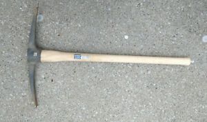 Heavy 36&#034; Railroad/Miner Pick Axe Nice Hickory  Handle Made in Salem In