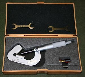 Mitutoyo #114-202 V- Anvil Micrometer!! .093-1&#034; .0001&#034;