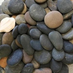 0.50 Cu. Ft. 40 Lbs. 1/2 In. To 1-1/2 In. Mixed Button Mexican Beach Pebble