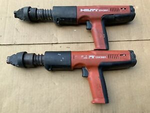 AS-IS Two Hilti DX351 Powder Actuated Tool Fastening Tool Nail Guns