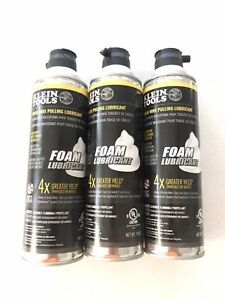 NEW KLEiN TOOLS 51100 Wire Pulling Foam Lubricant 3 Pack (New)