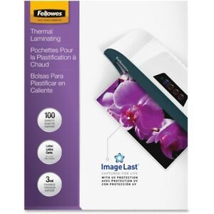 Fellowes Laminating Pouches - Letter, ImageLast, 3 mil, 100 pack - 52454