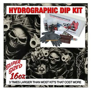 Hydrographic dip kit Street Life Skulls hydro dip dipping 16oz