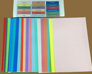 19-Color Medium Set of Colored Overlay Transparency Fitlers for Reading