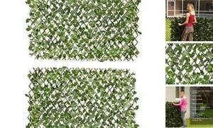 Faux Ivy Greenery Yard Decoration, Ivy Hedge Privacy Screen, Expandable (2