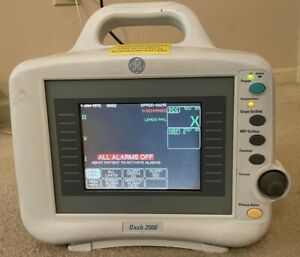 GE Dash 2000 Patient Monitor with power cord.