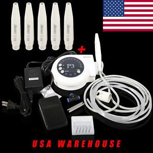 USA Dental Ultrasonic Piezo Scaler fit Satelec DTE + 5 Extra Handpiece SEASKY P3