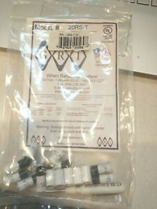 BAG of 10 GRI 20RS-T WHITE PRESS FIT CONTACT SWITCH TERMINAL - Free Shipping