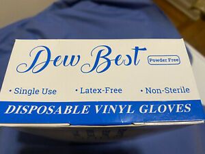 Dew Best Vinyl Gloves Medium 100 Pcs