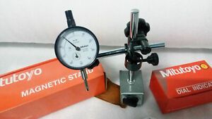 MITUTOYO MAGNETIC BASE 7011S -10 WITH MITUTOYO DIAL INDICATOR 2046S