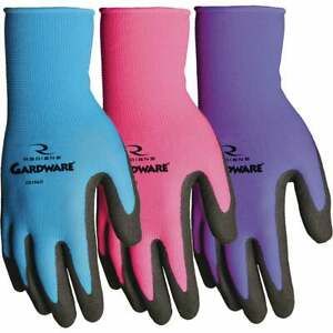 GardWare Women&#039;s Medium Breathable Nitrile Palm Garden Glove C515ACM Pack of 12