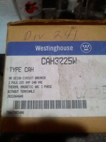 Westinghouse Breaker Type CAH3225W